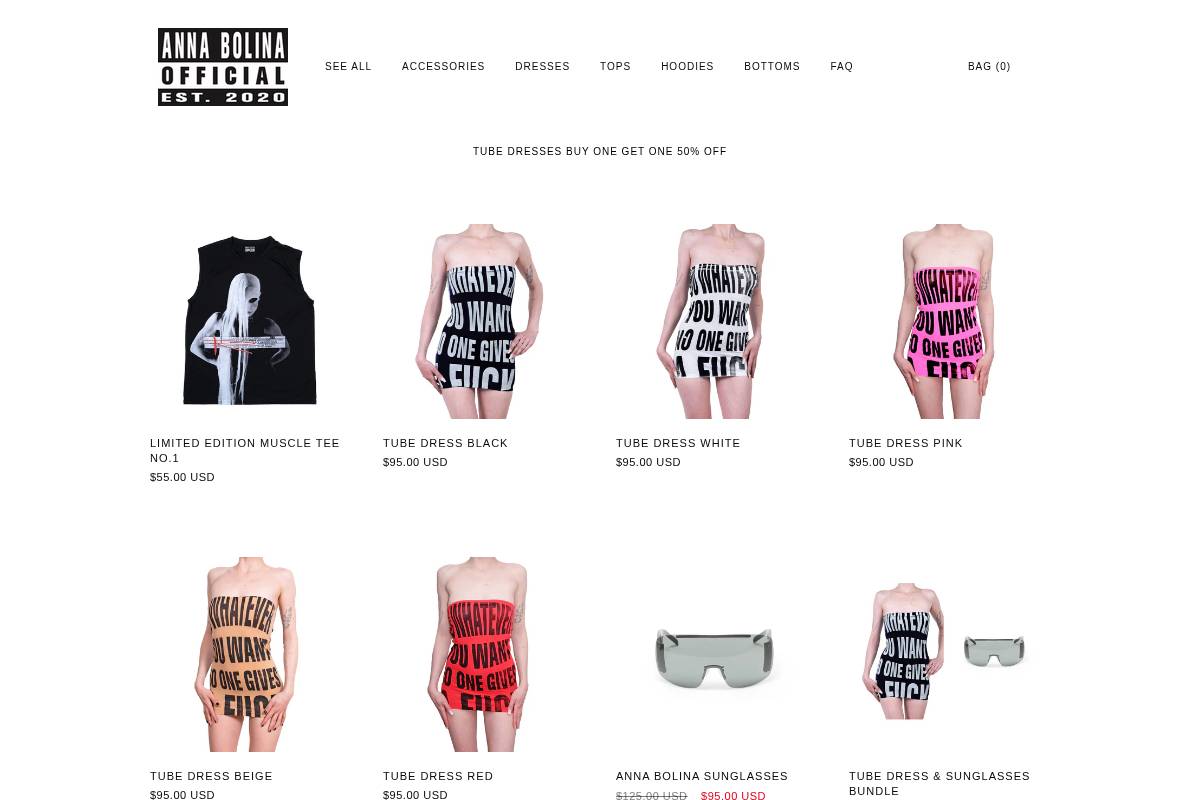 annabolinaofficial.com homepage screenshot