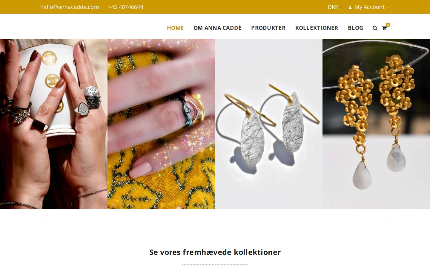annacadde.com homepage screenshot