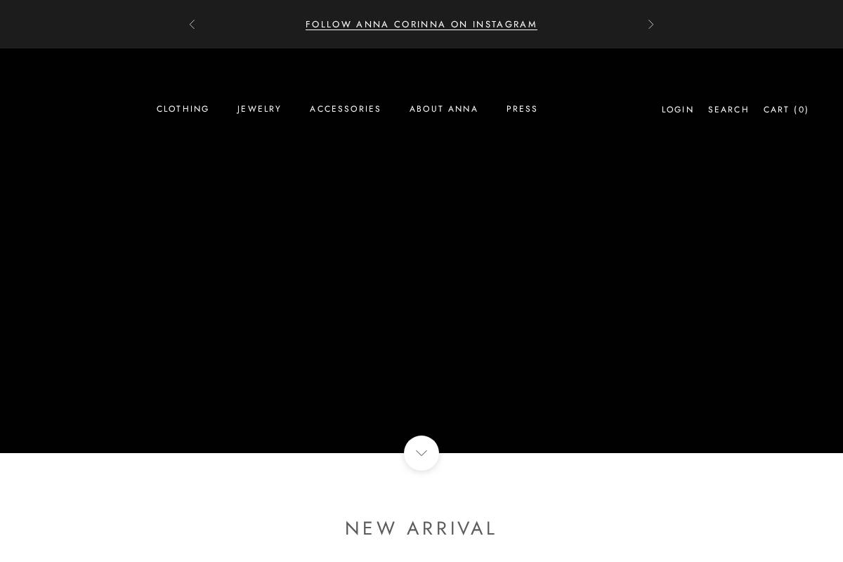 annacorinna.com homepage screenshot