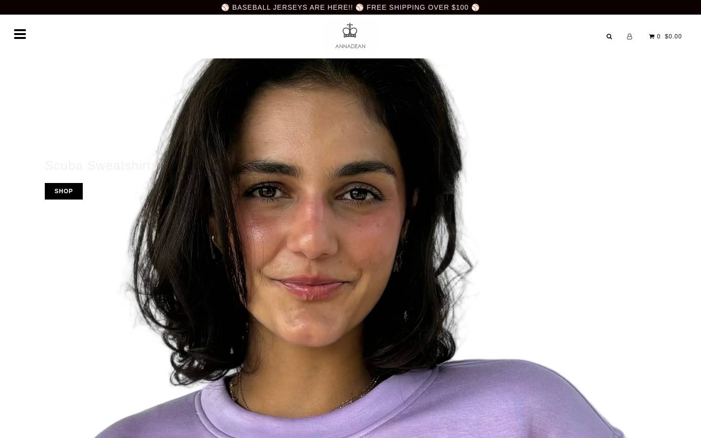 annadean.com homepage screenshot