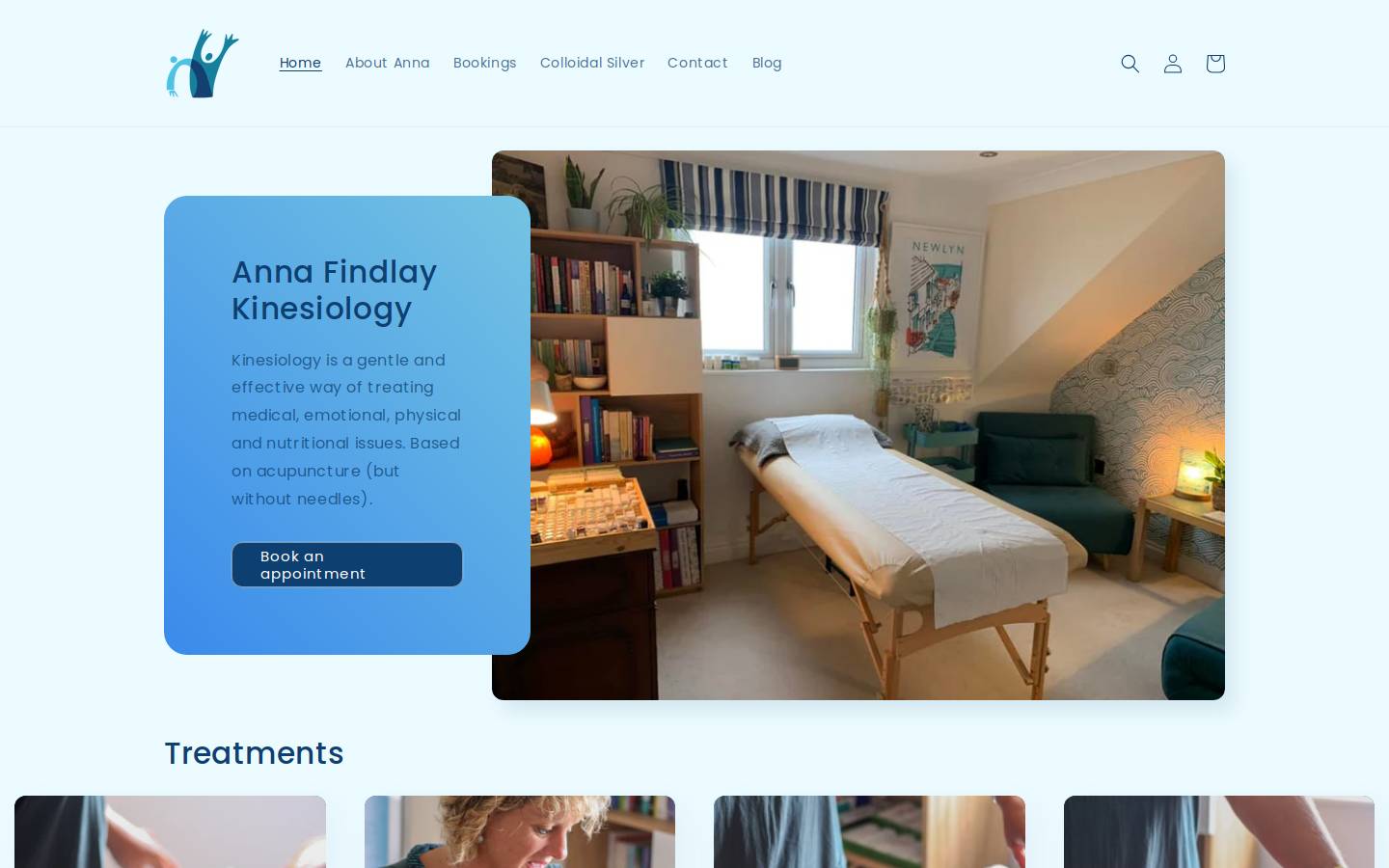 annafindlay.co.uk homepage screenshot