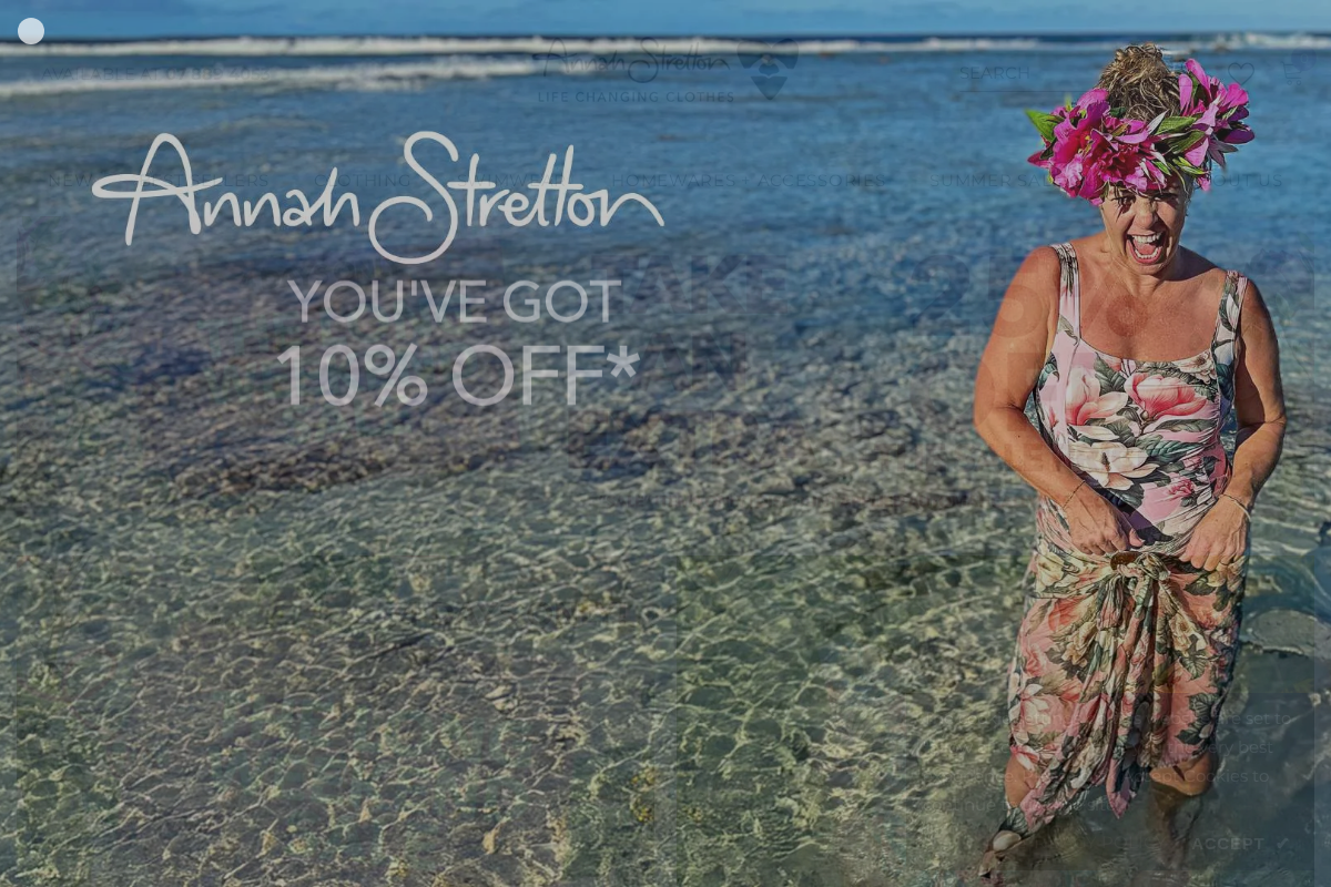 Annah Stretton homepage screenshot