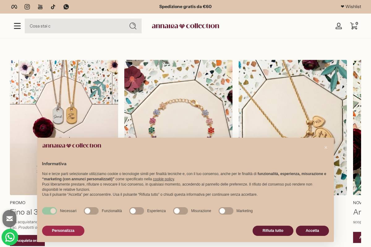 Annaira Collection homepage screenshot