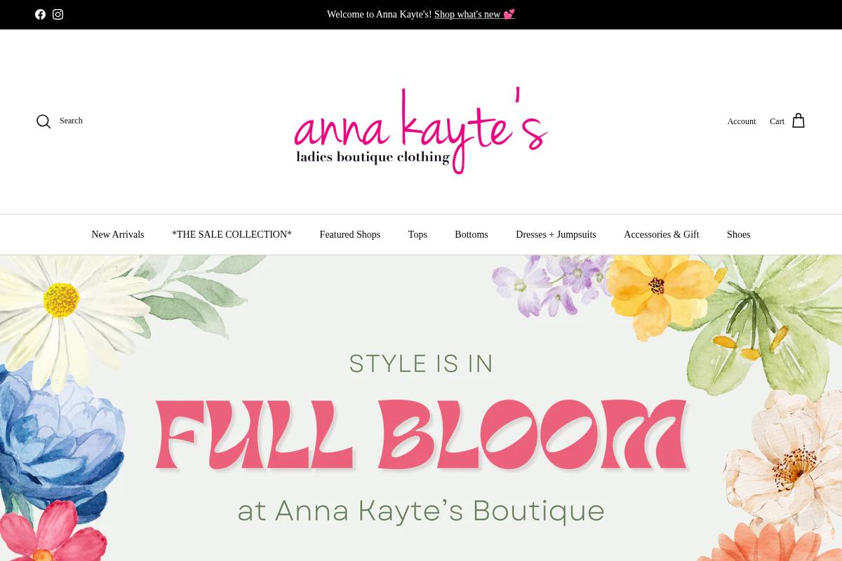 annakaytes.com homepage screenshot