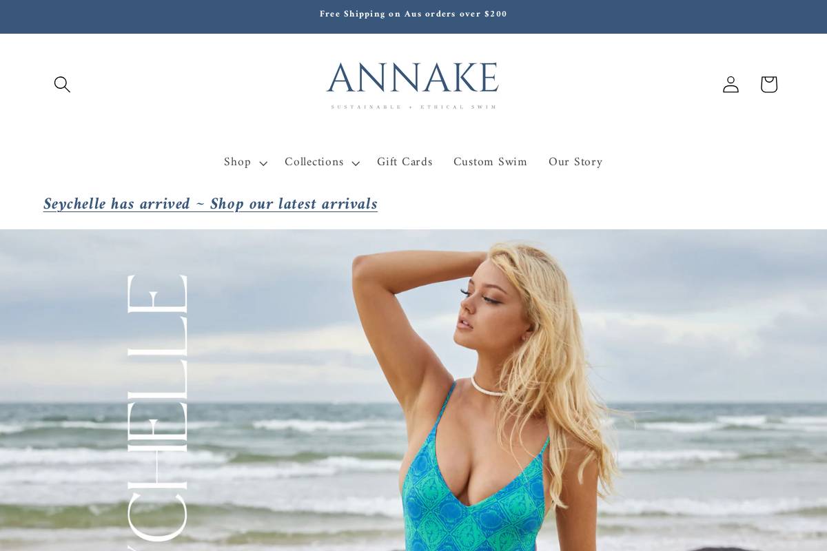 annake.com homepage screenshot