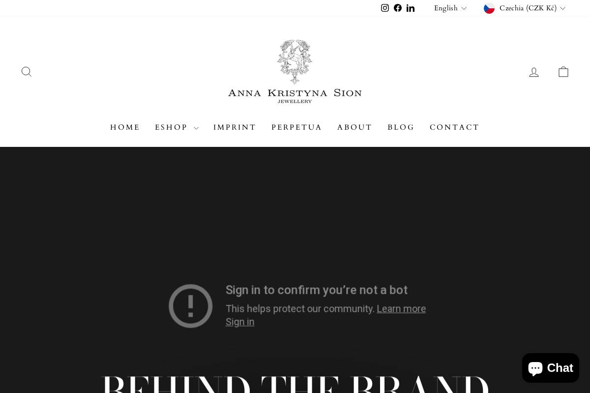 annakristynasion.com homepage screenshot