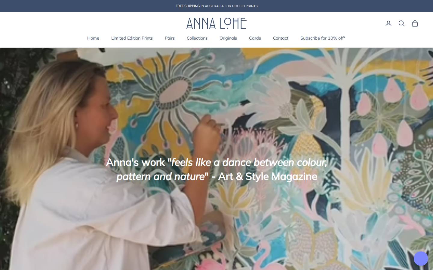 annalohe.com homepage screenshot