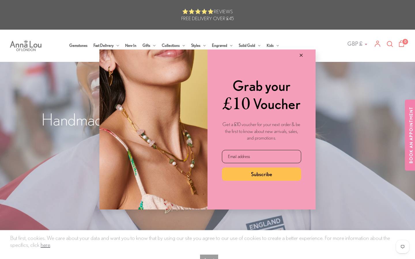 Anna Lou of London homepage screenshot