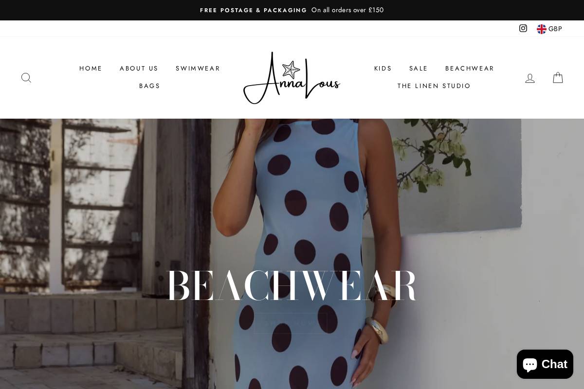 annalous.co.uk homepage screenshot