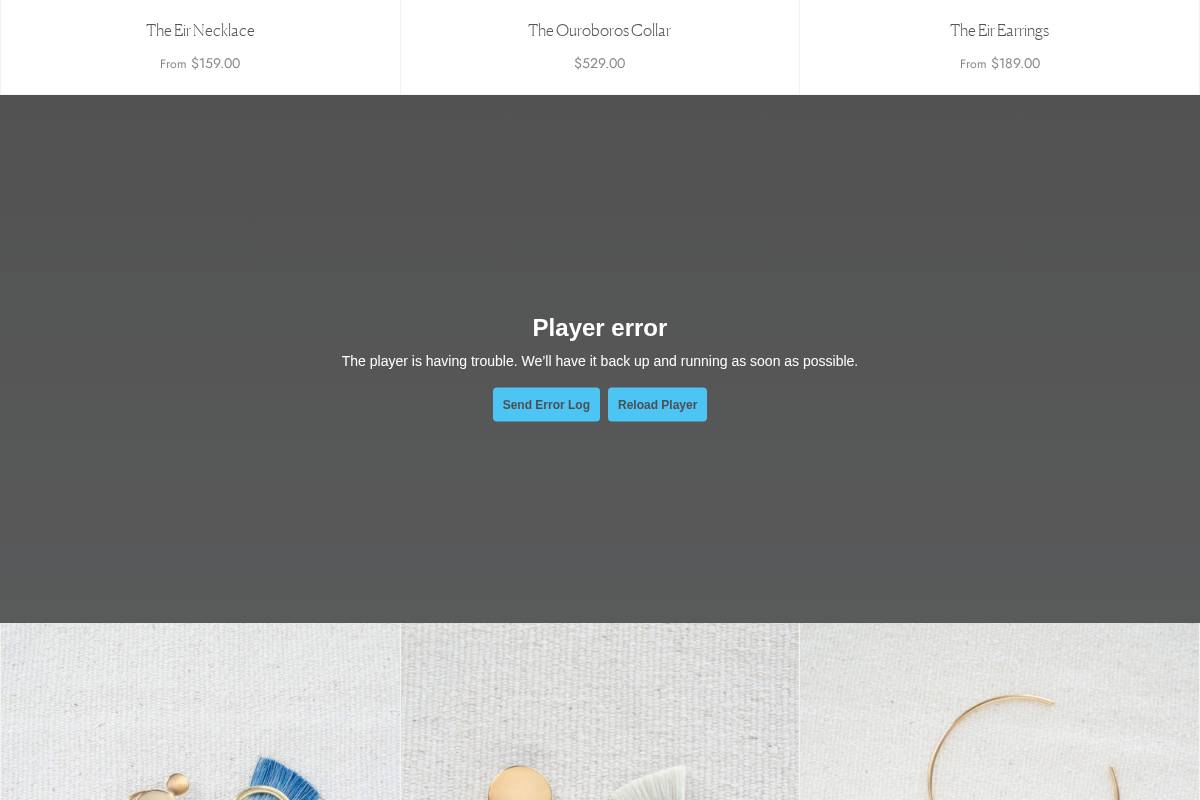 annamonetjewelry.com homepage screenshot