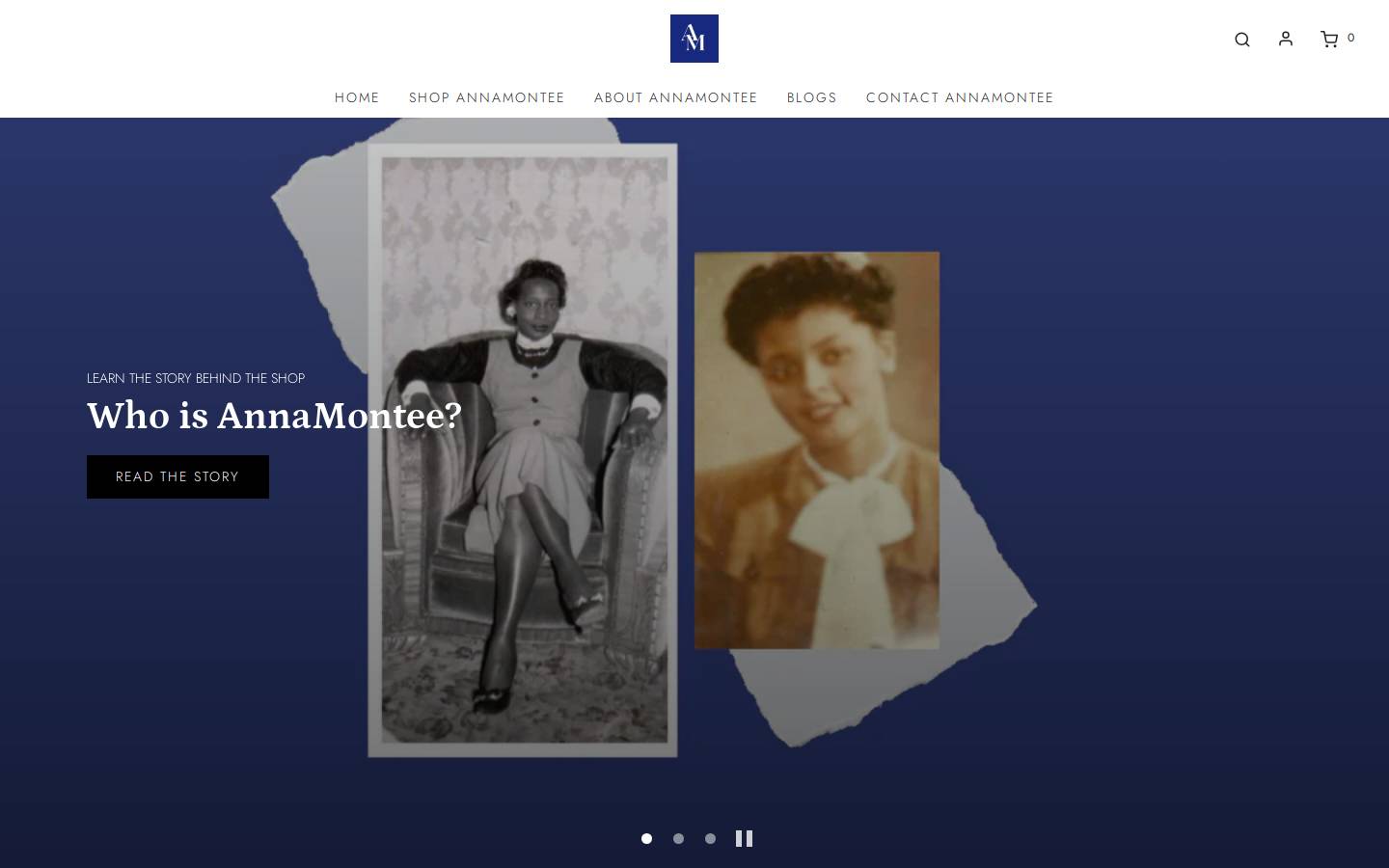 annamontee.com homepage screenshot