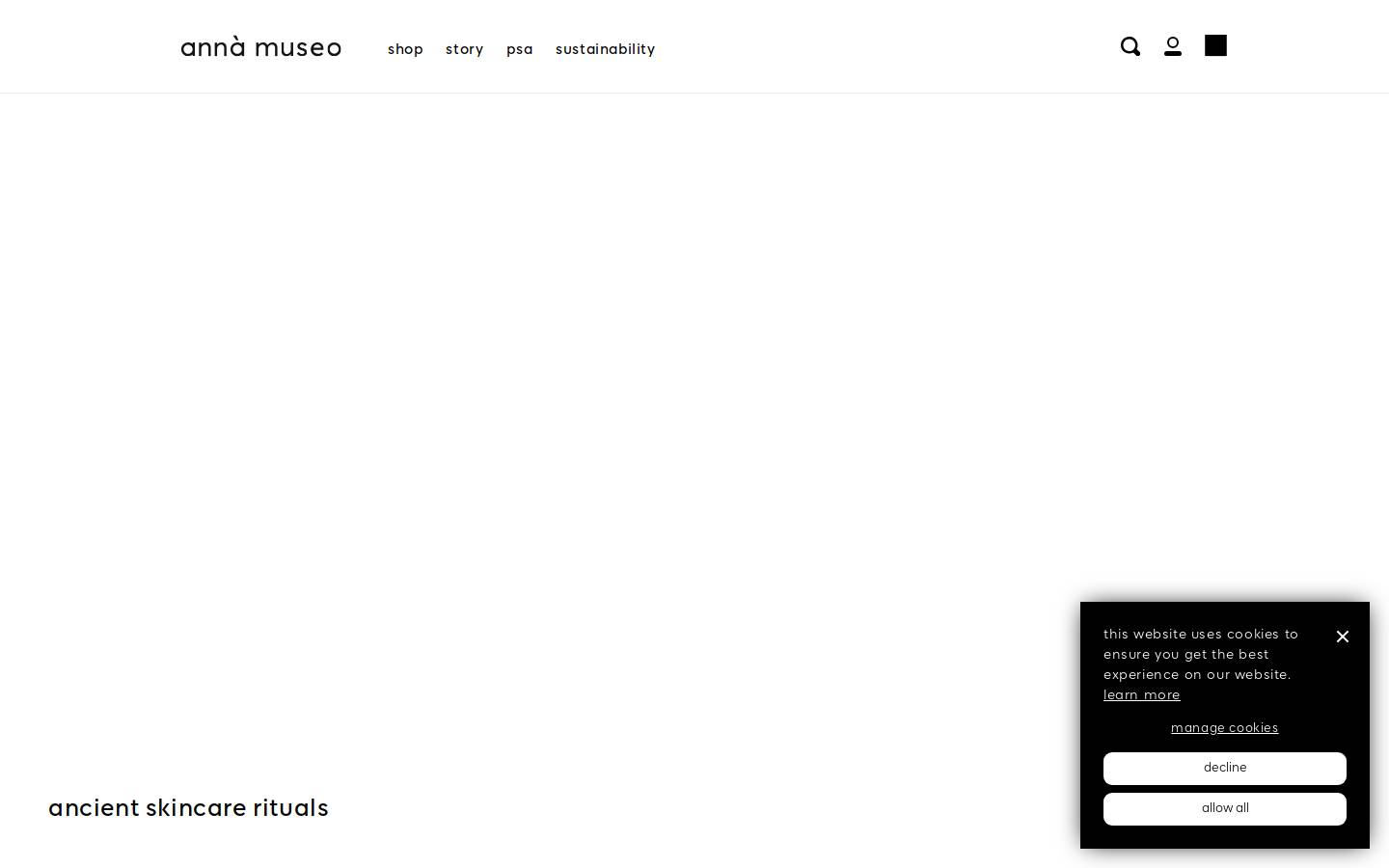 annamuseo.com homepage screenshot