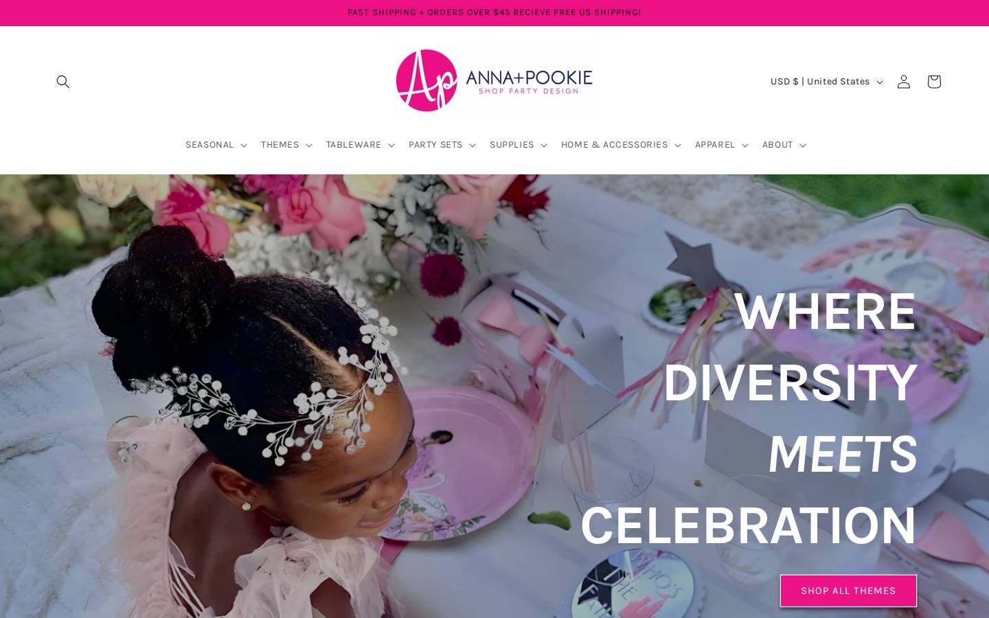 annapookie.com homepage screenshot