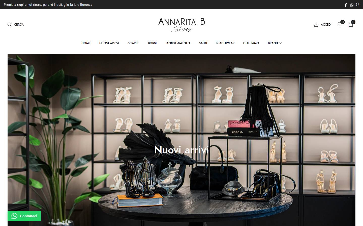 Annaritabshoes homepage screenshot