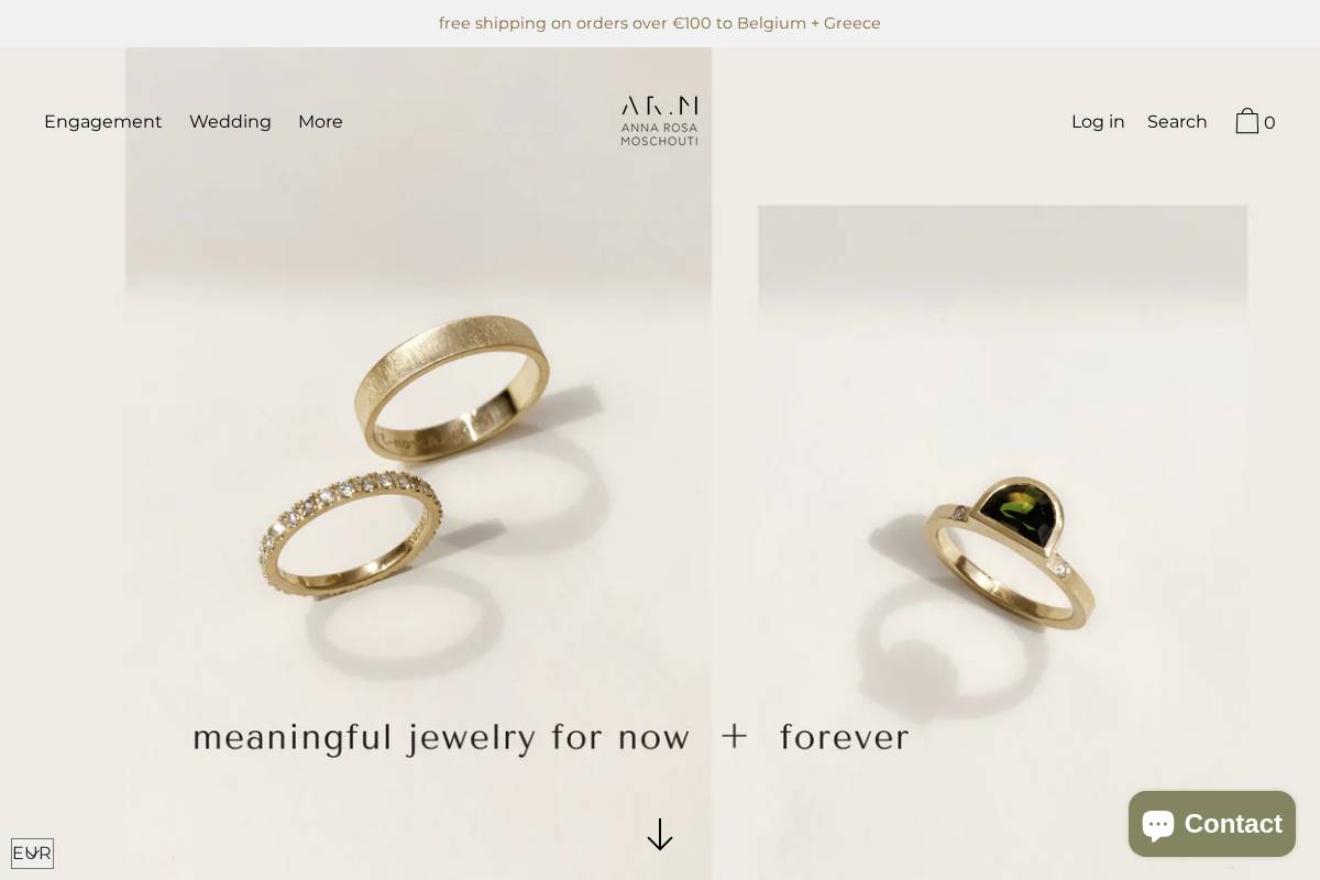 annarosamoschouti.com homepage screenshot