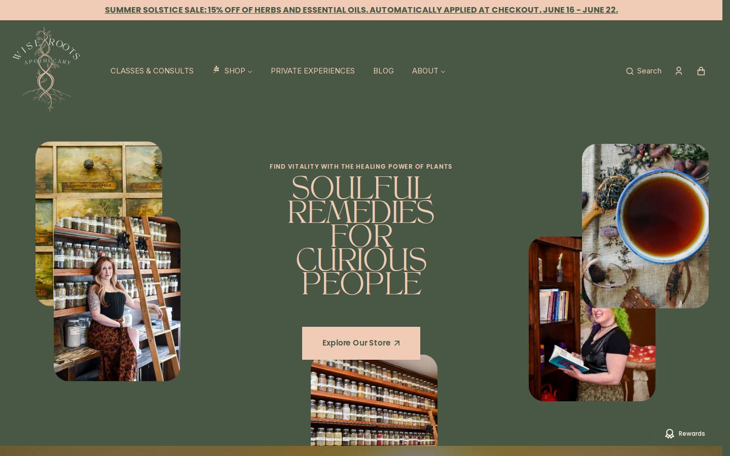 annasapothecary.co homepage screenshot