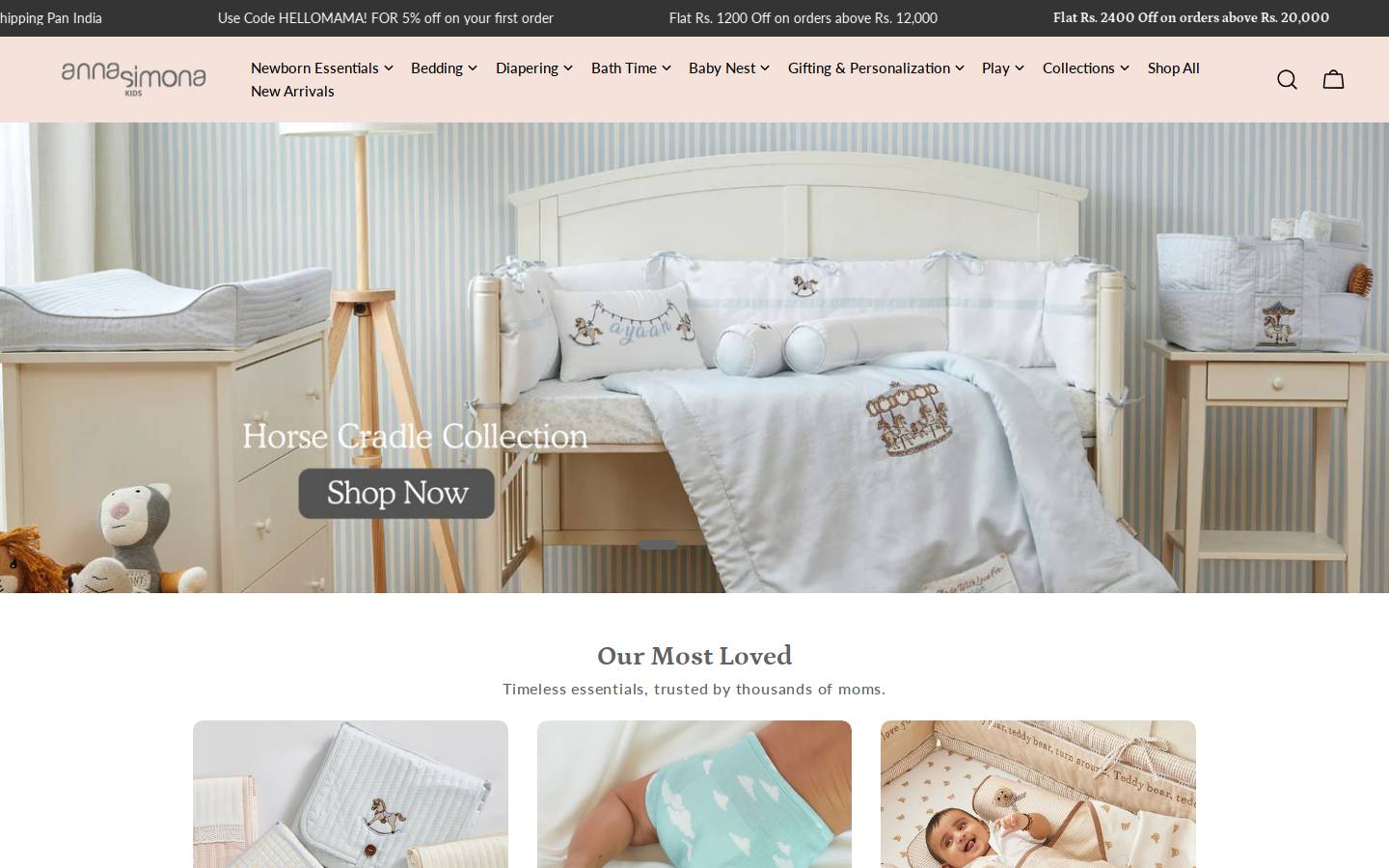 annasimona.com homepage screenshot