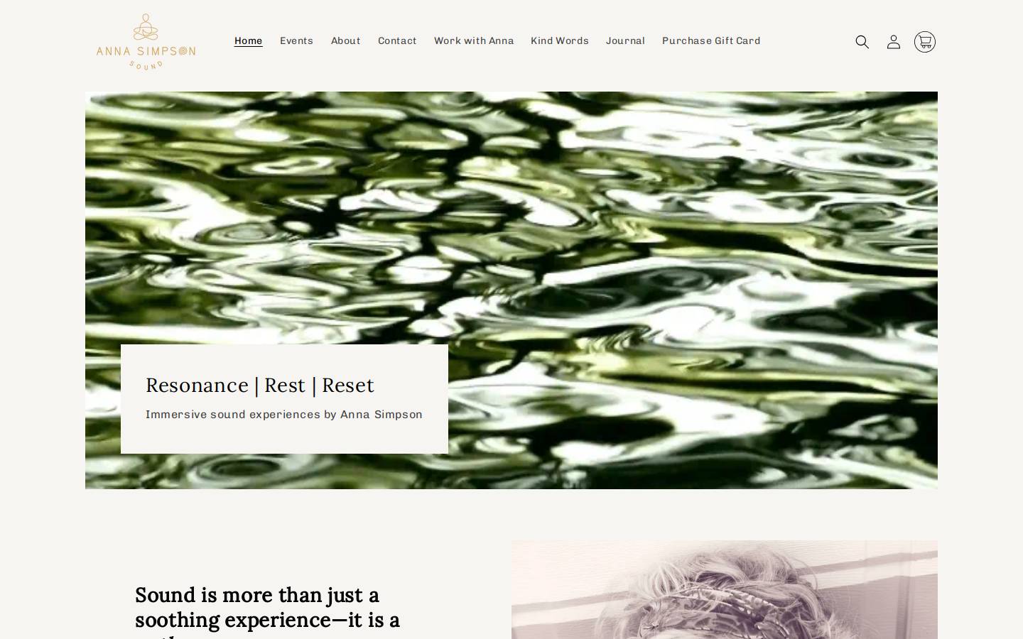 annasimpsonsound.com homepage screenshot