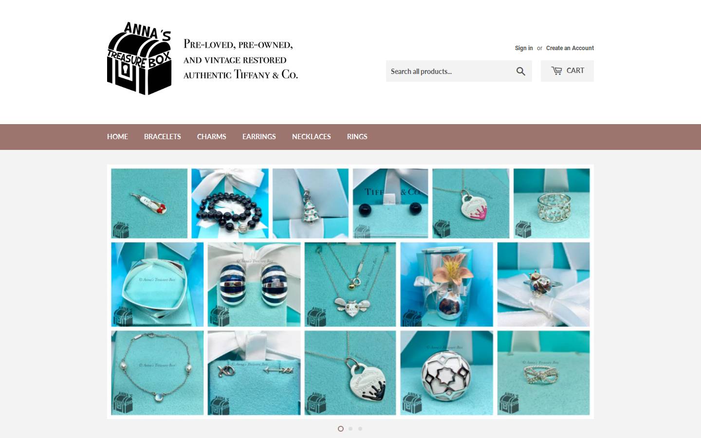 annastreasurebox.com homepage screenshot