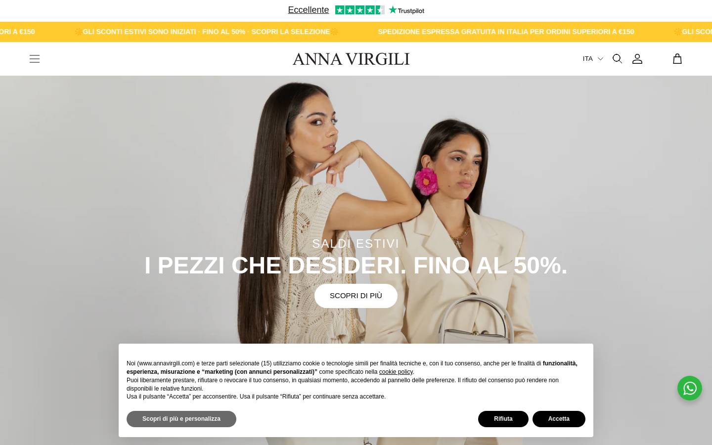 Anna Virgili homepage screenshot