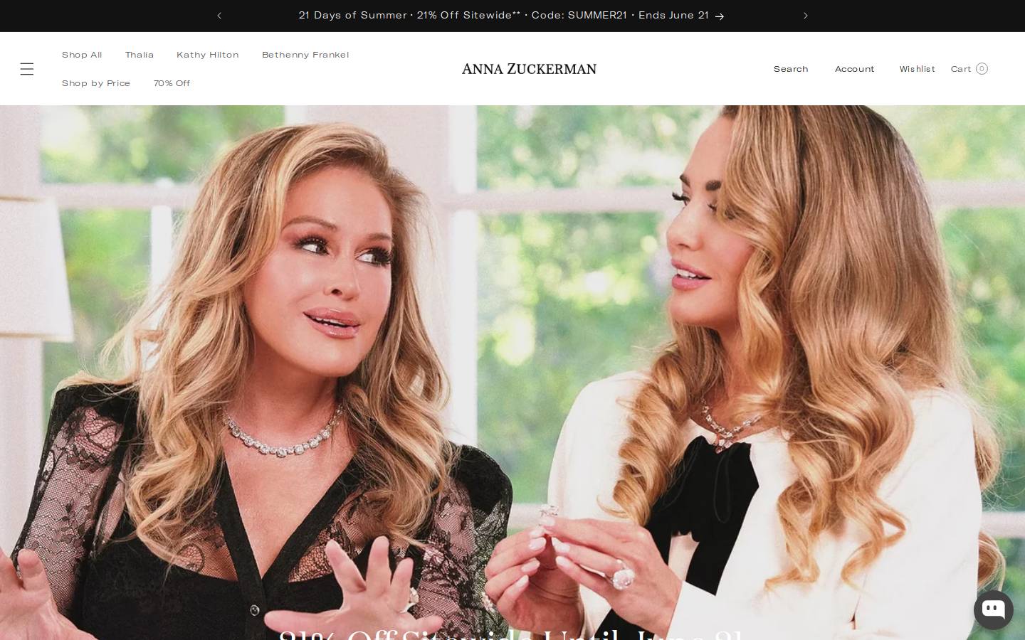 annazuckermanluxury.com homepage screenshot