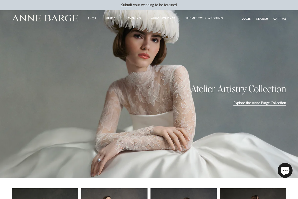 Anne Barge homepage screenshot