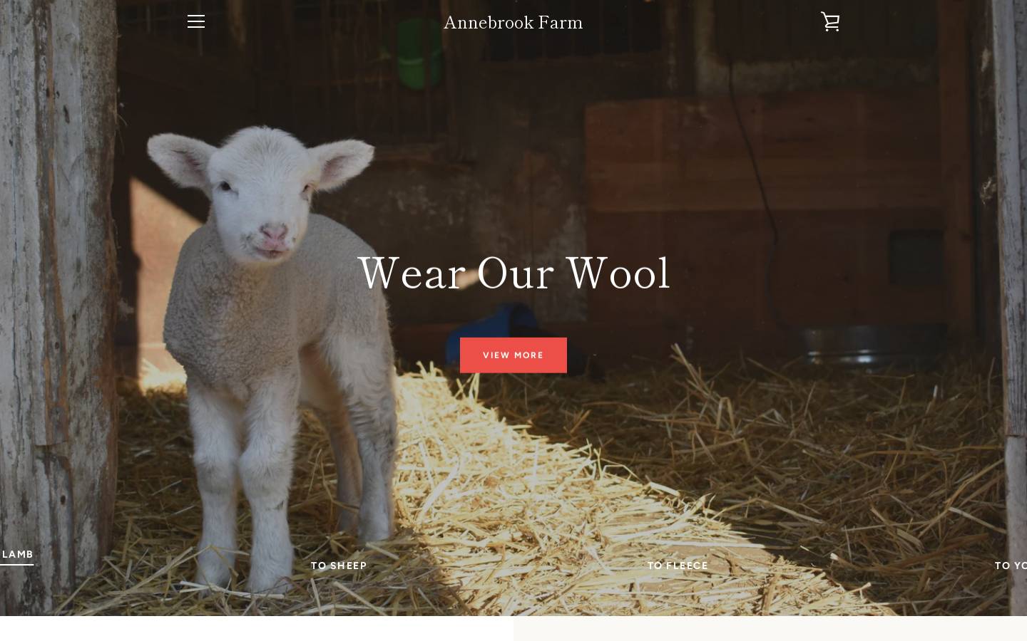 annebrookfarm.com homepage screenshot
