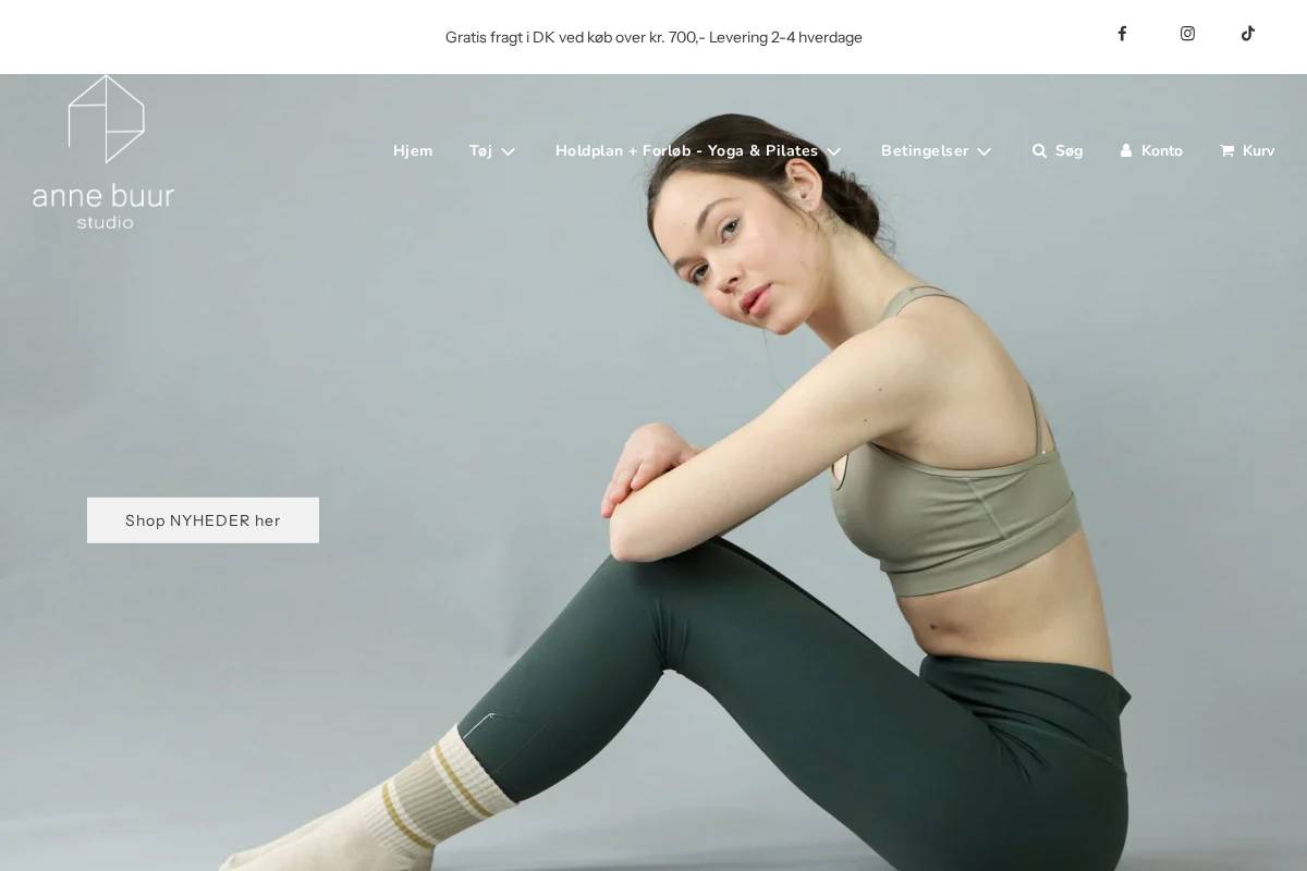 Anne Buur Studio homepage screenshot