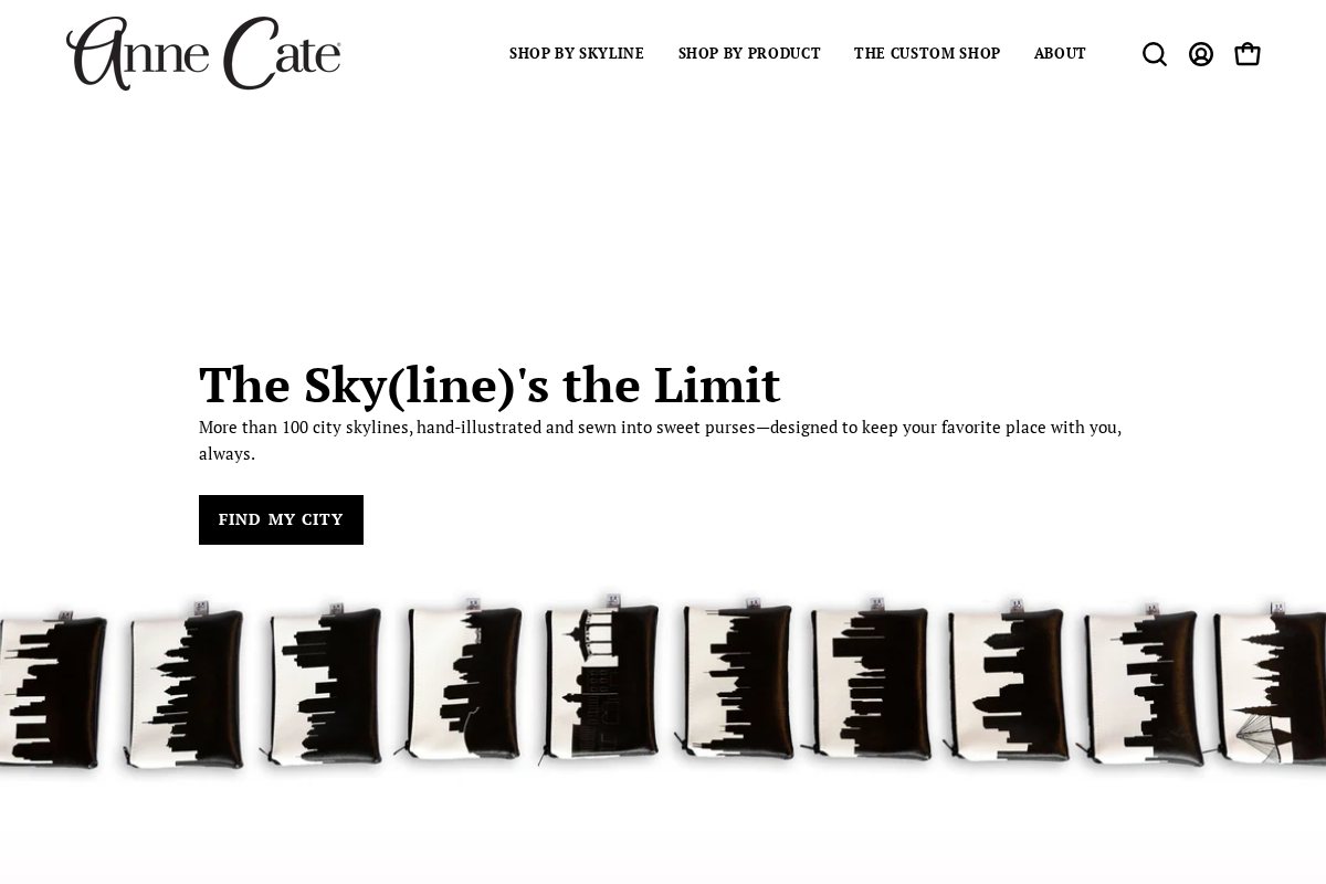 Anne Cate homepage screenshot