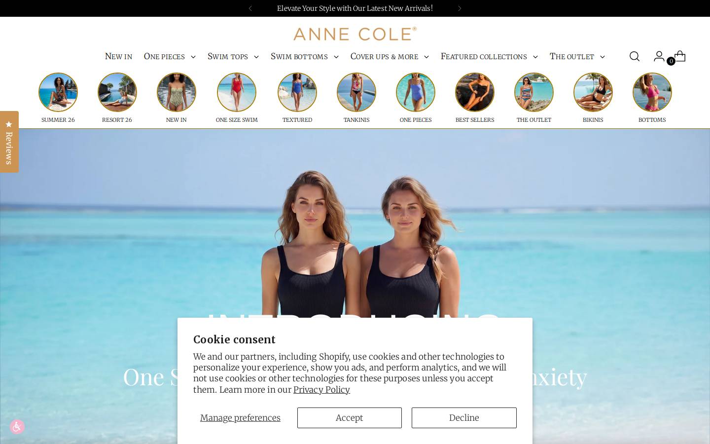 STUDIO Anne Cole homepage screenshot