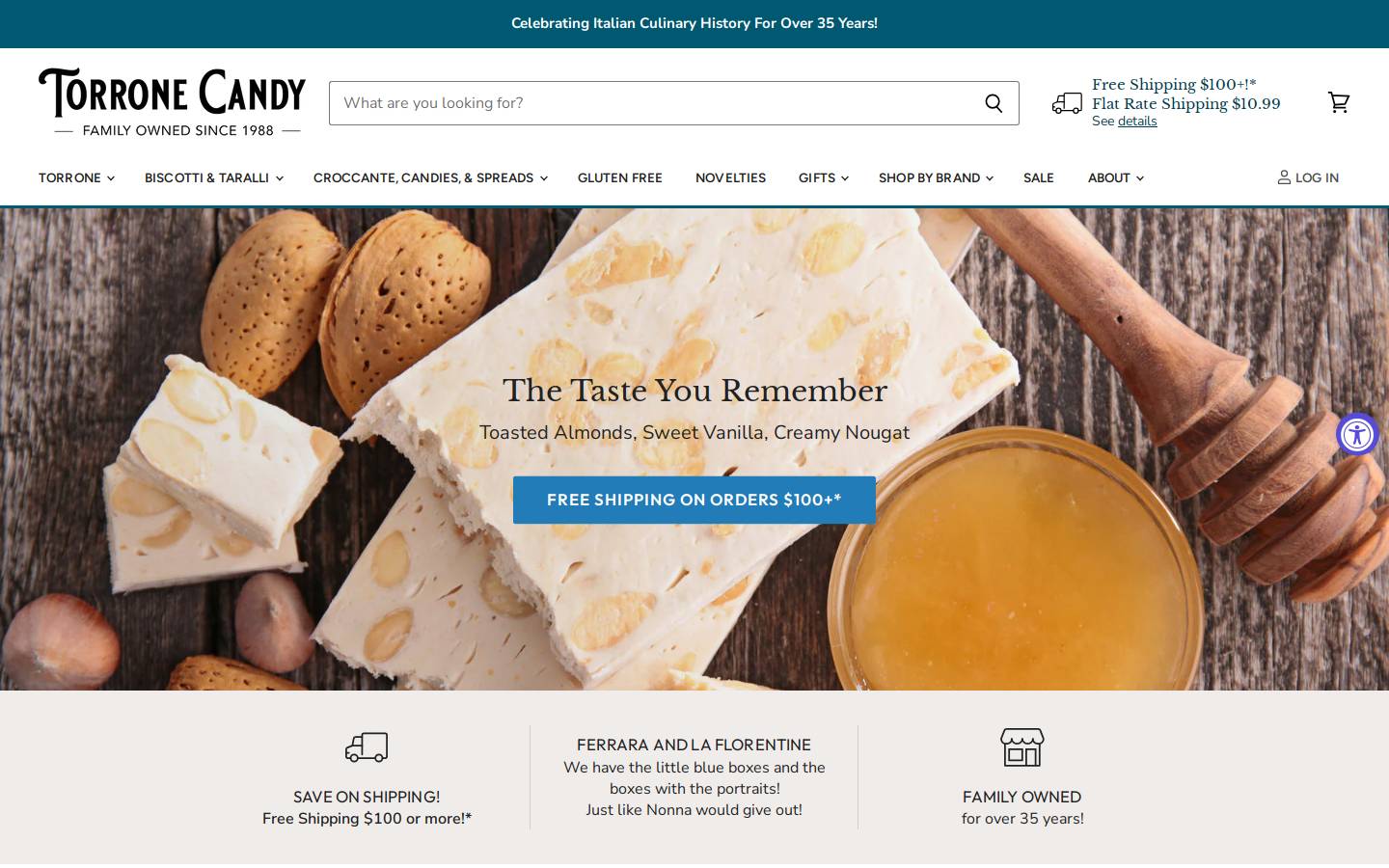 annemariesconcessions.com homepage screenshot