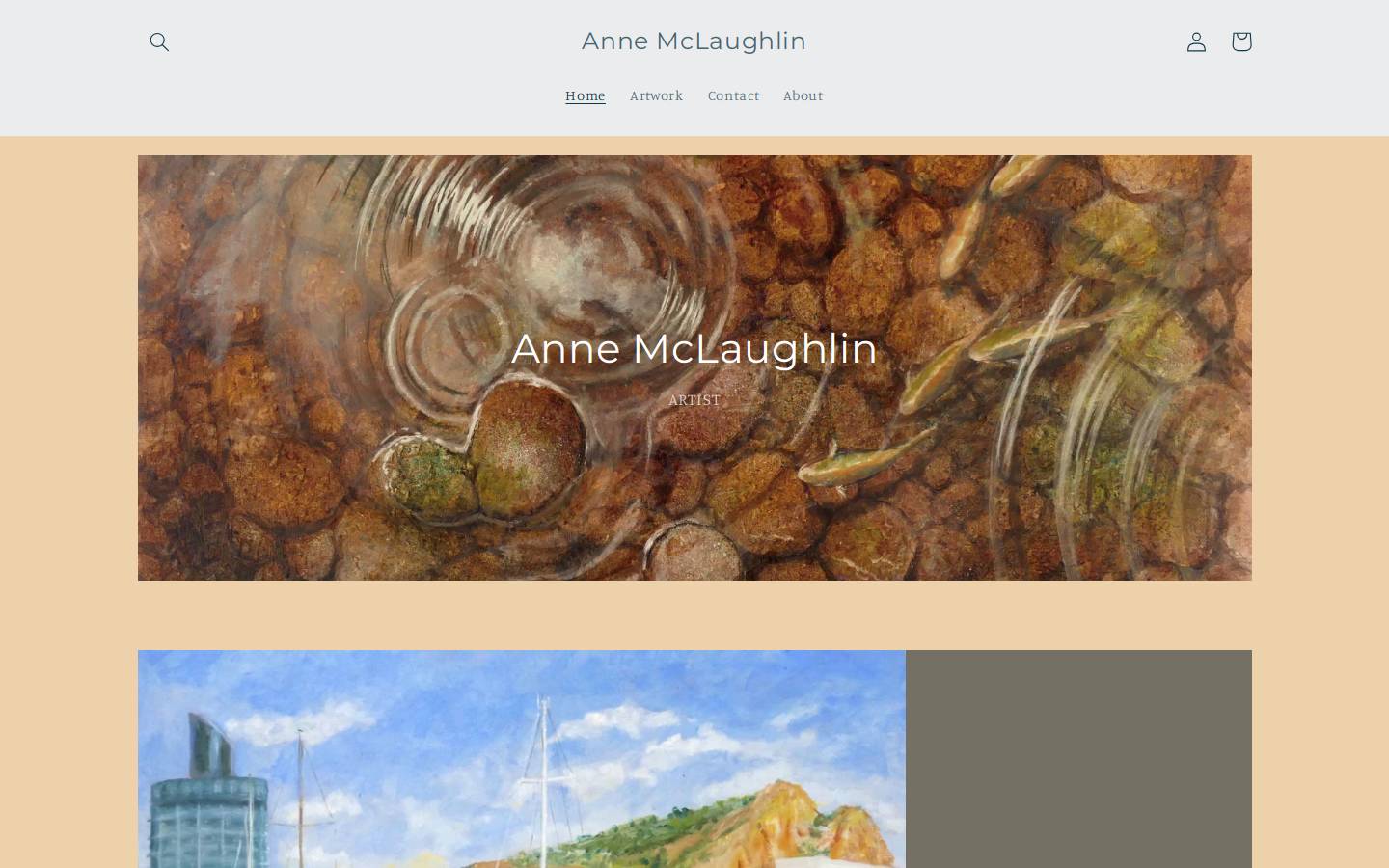 annemclaughlin.com.au homepage screenshot