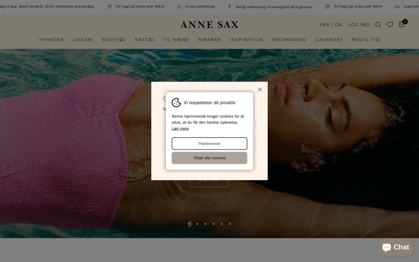 ANNE SAX homepage screenshot