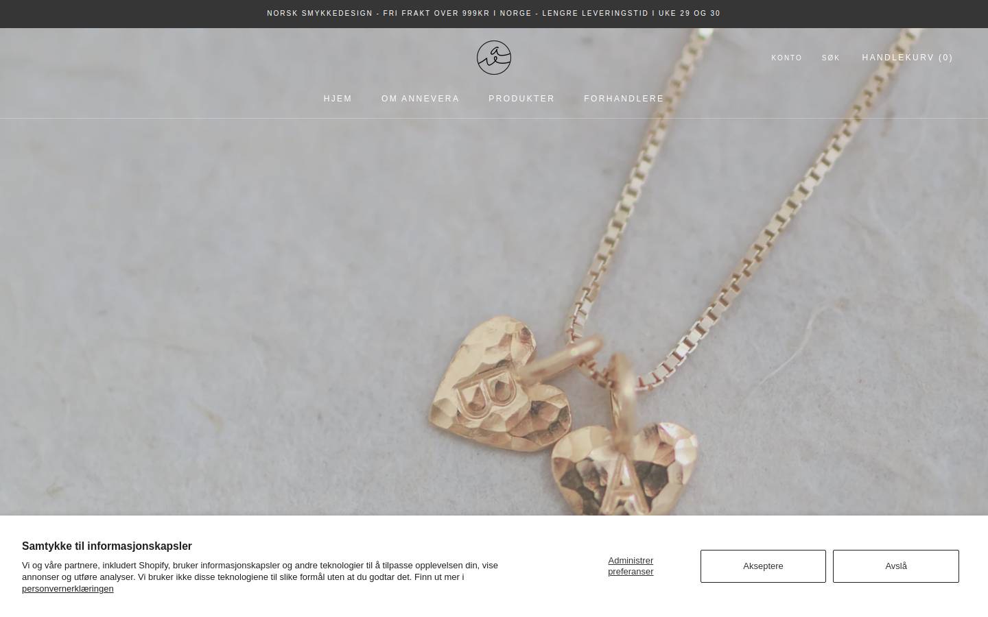 annevera.no homepage screenshot