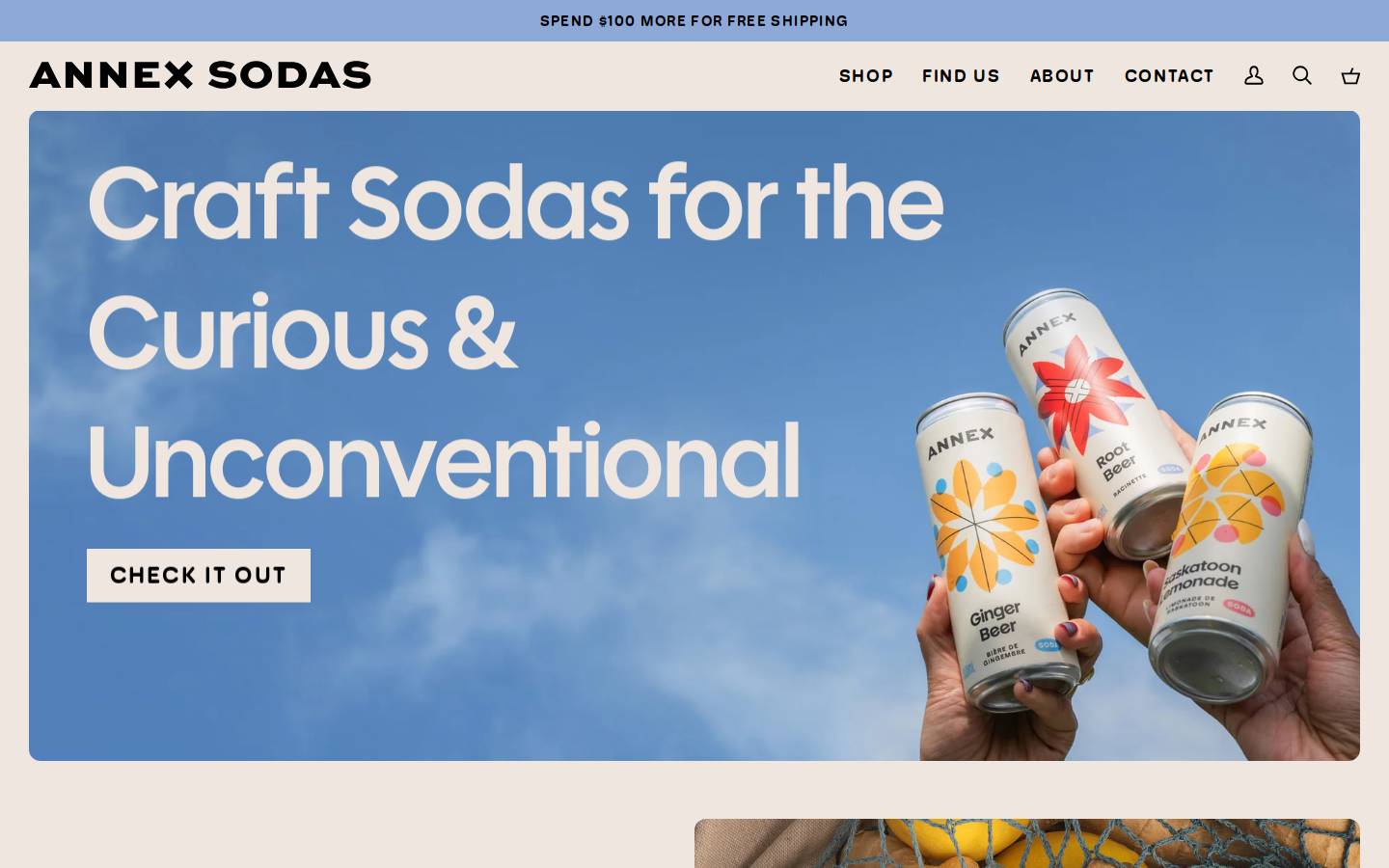annexsodas.com homepage screenshot