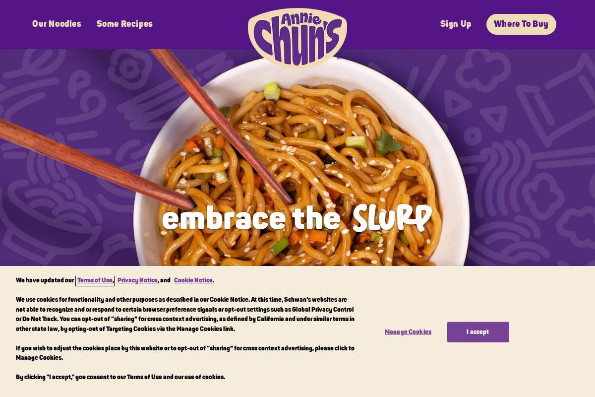 anniechun.com homepage screenshot