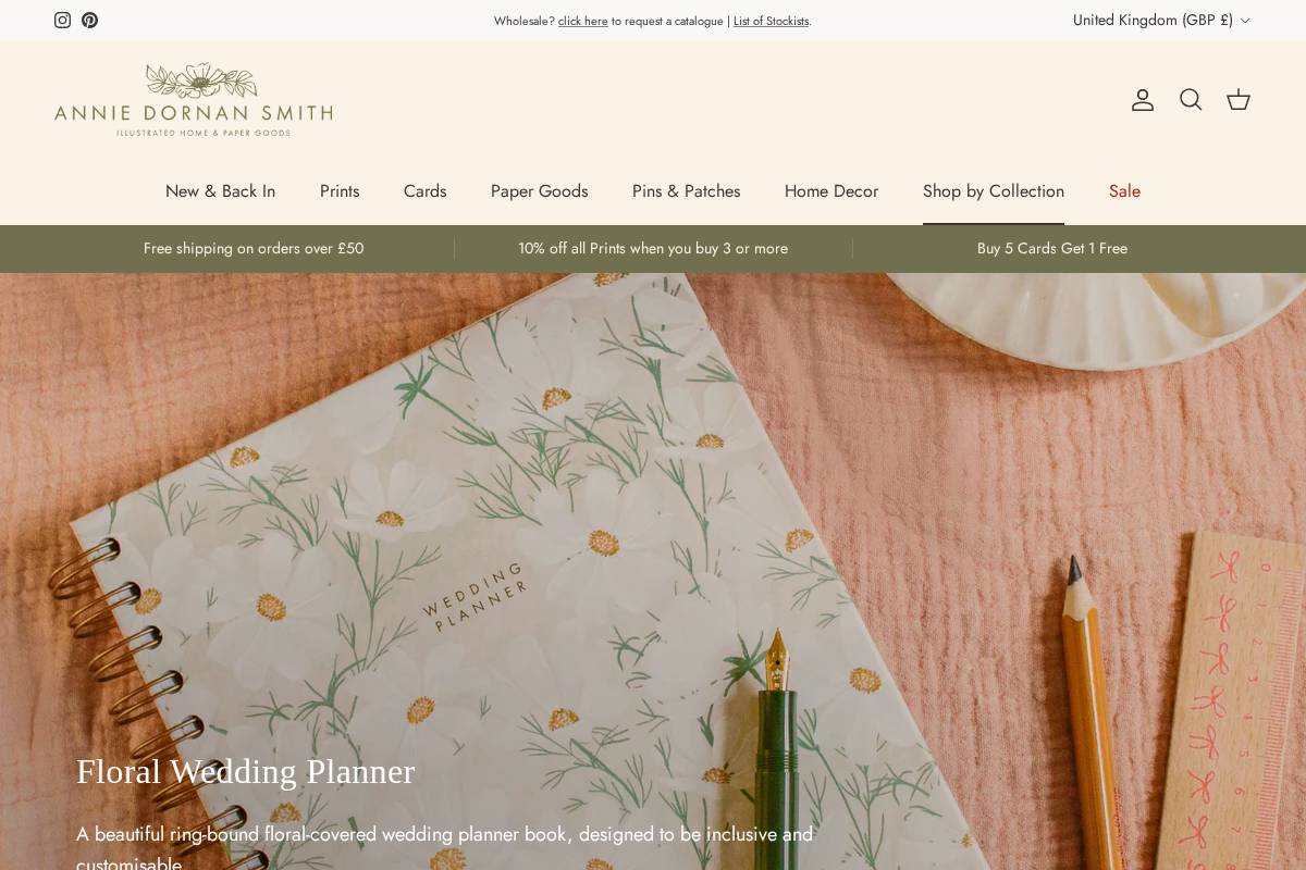 anniedornansmith.co.uk homepage screenshot