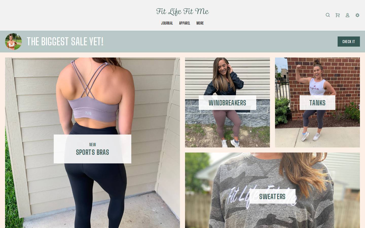 anniefitlifefitme-shop.com homepage screenshot