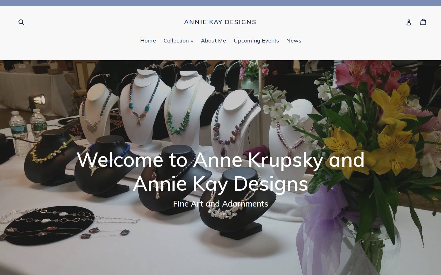 anniekaydesigns.com homepage screenshot
