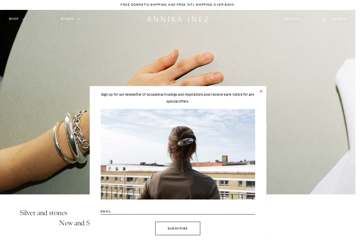 Annika Inez homepage screenshot