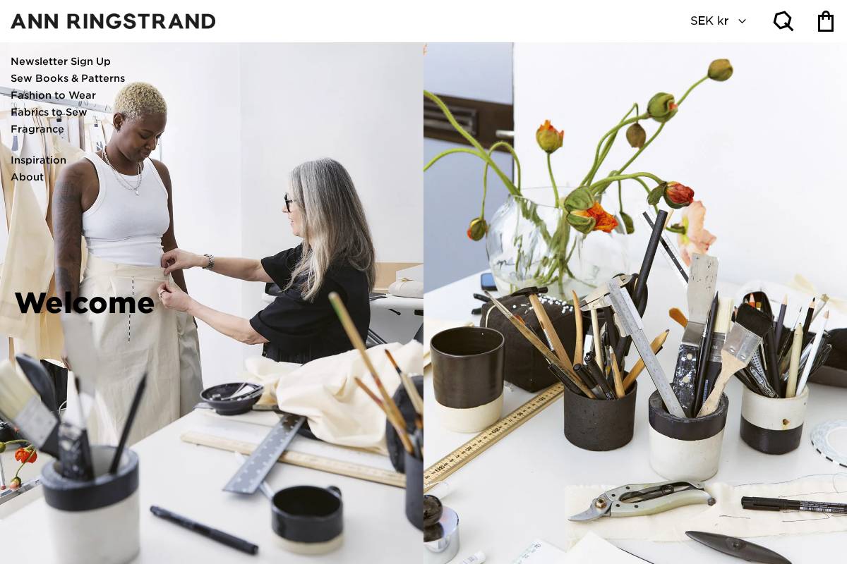 annringstrand.com homepage screenshot