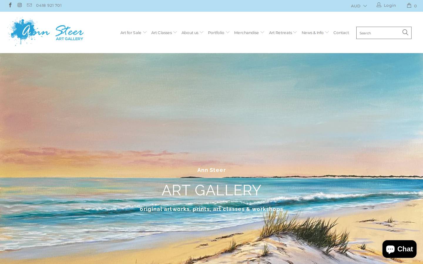 annsteer.com homepage screenshot