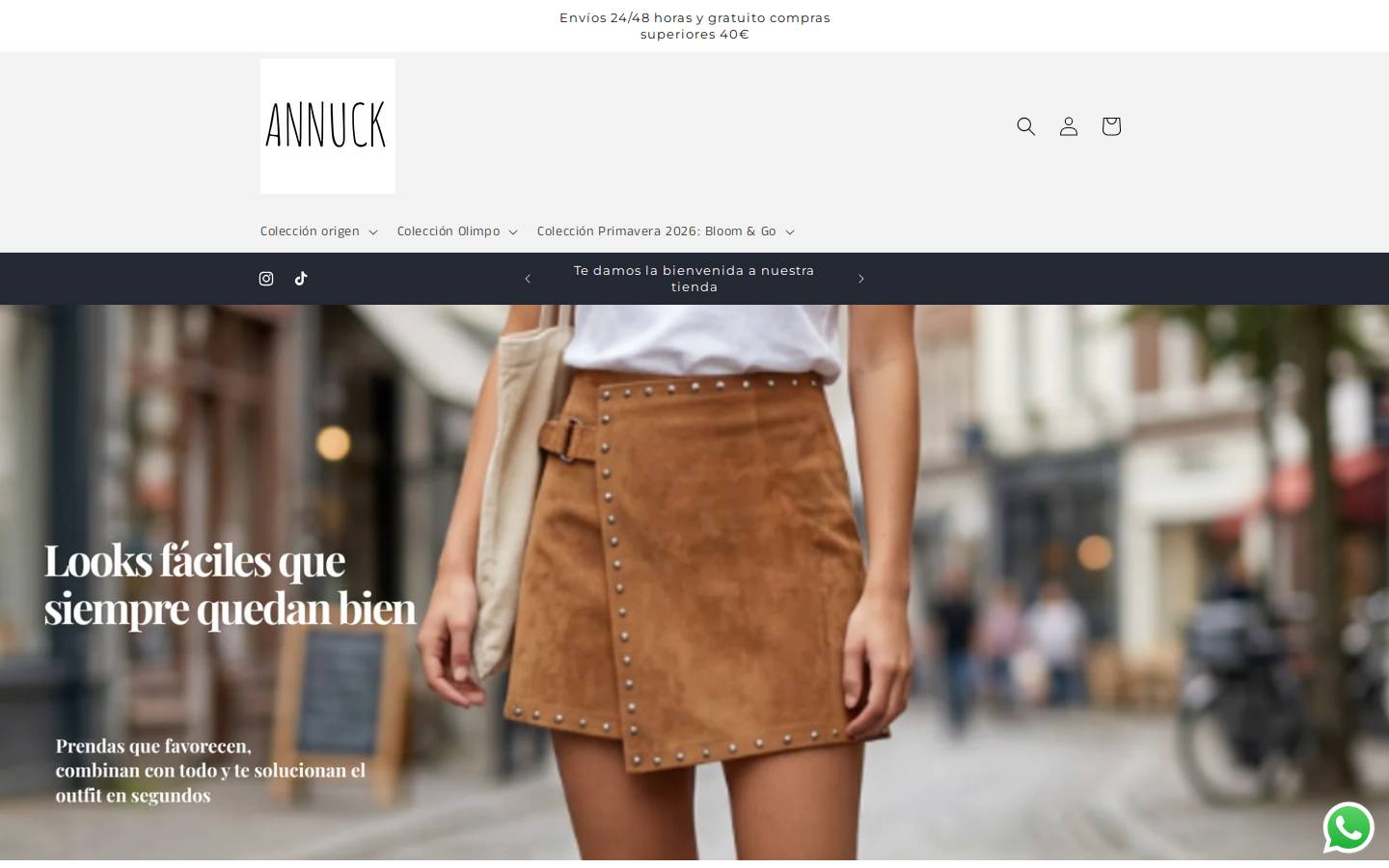 annuckshop.com homepage screenshot