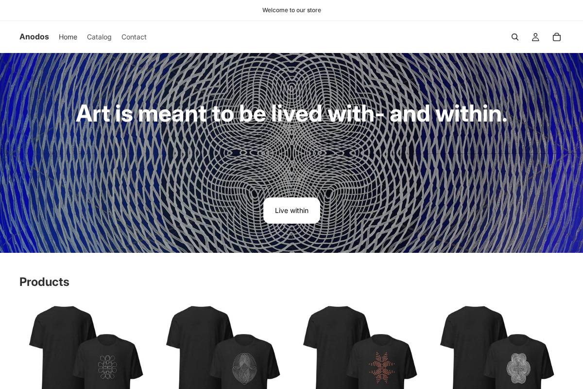 anodos.art homepage screenshot