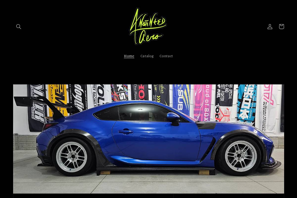 anointedaero.com homepage screenshot