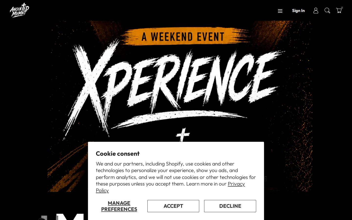 anointedmvmnt.com homepage screenshot