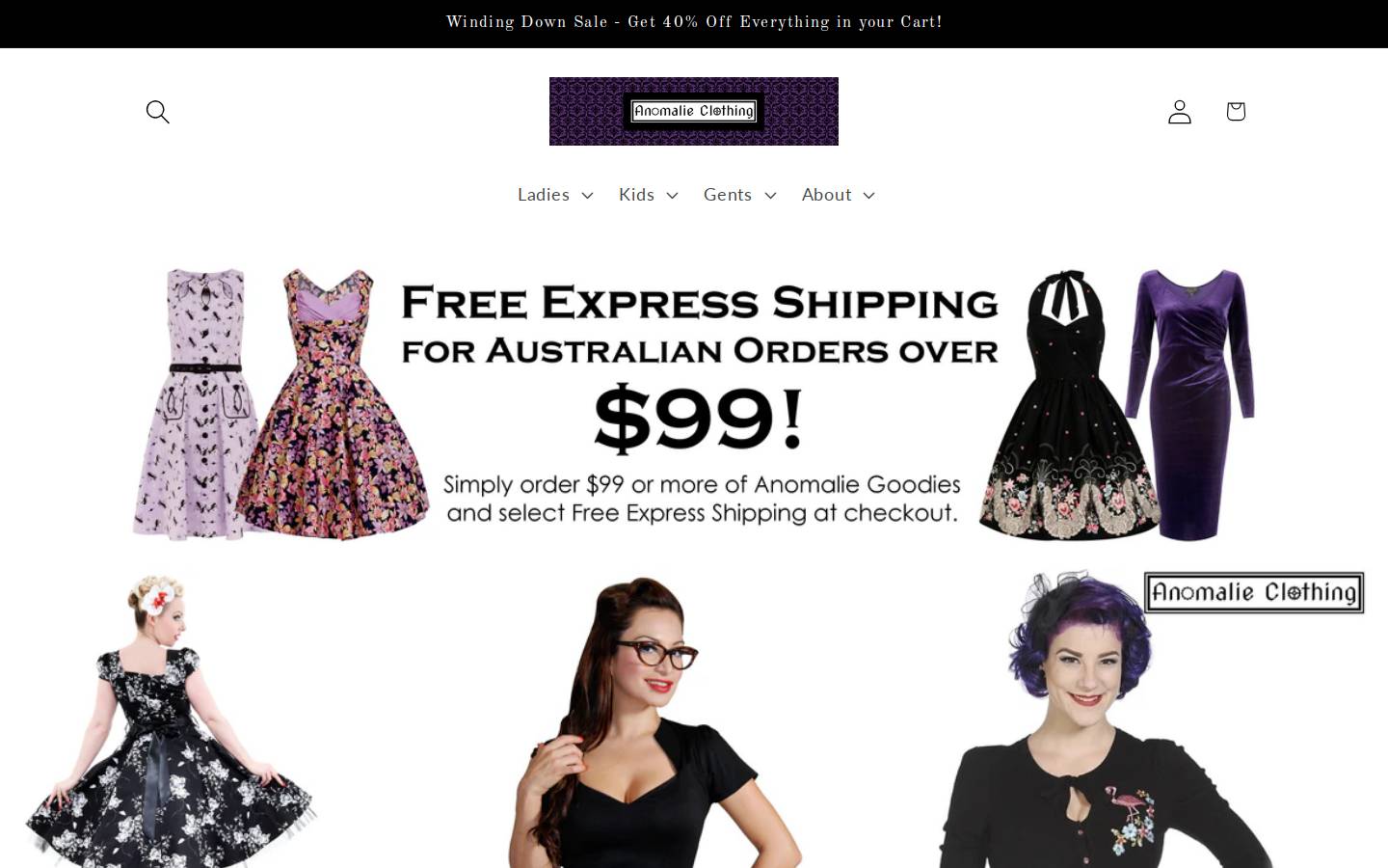 anomalie.com.au homepage screenshot