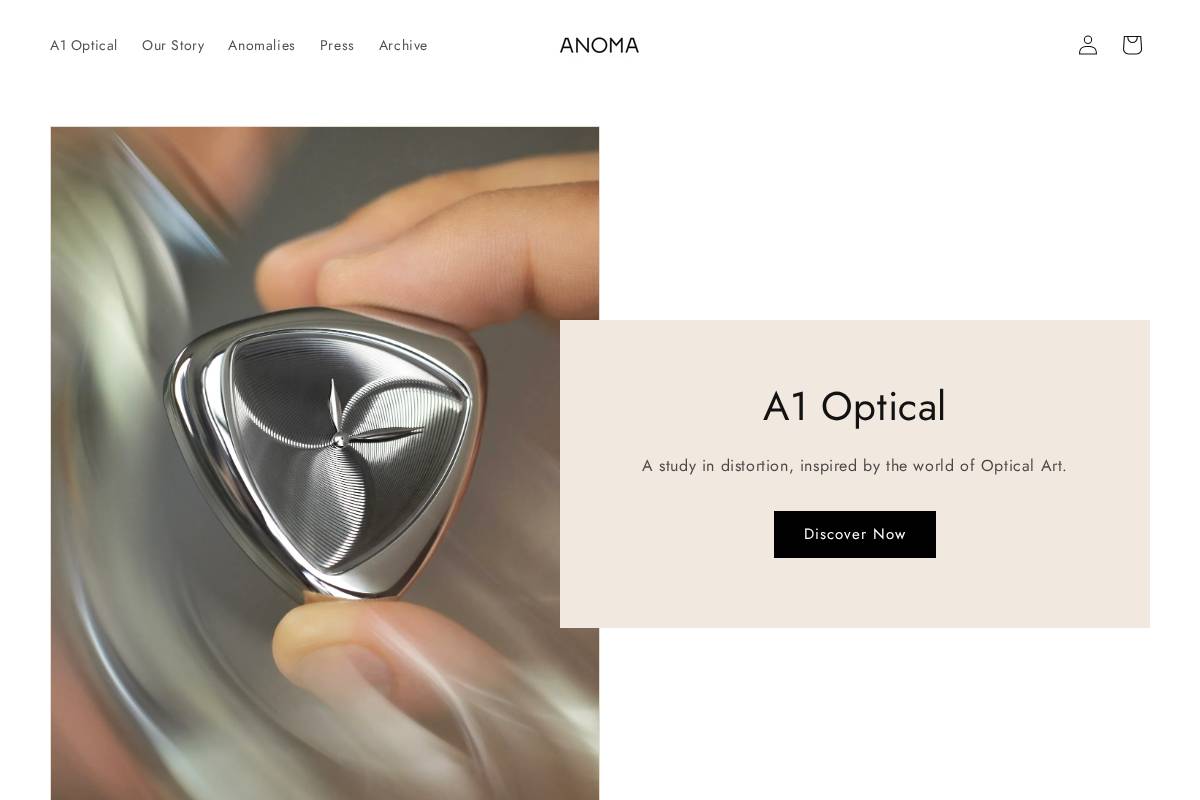 anomawatches.com homepage screenshot