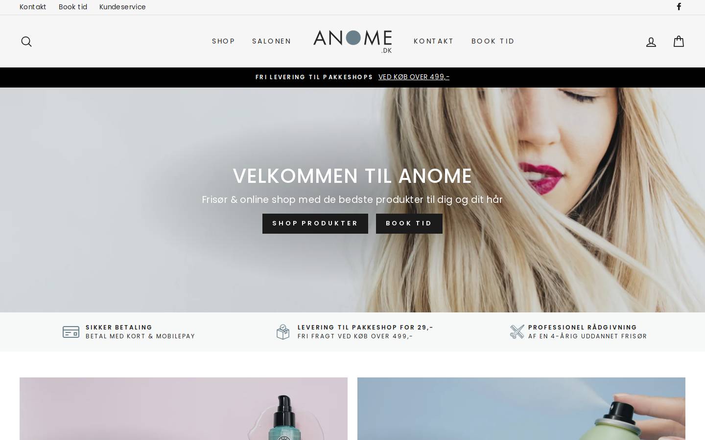 Anome homepage screenshot