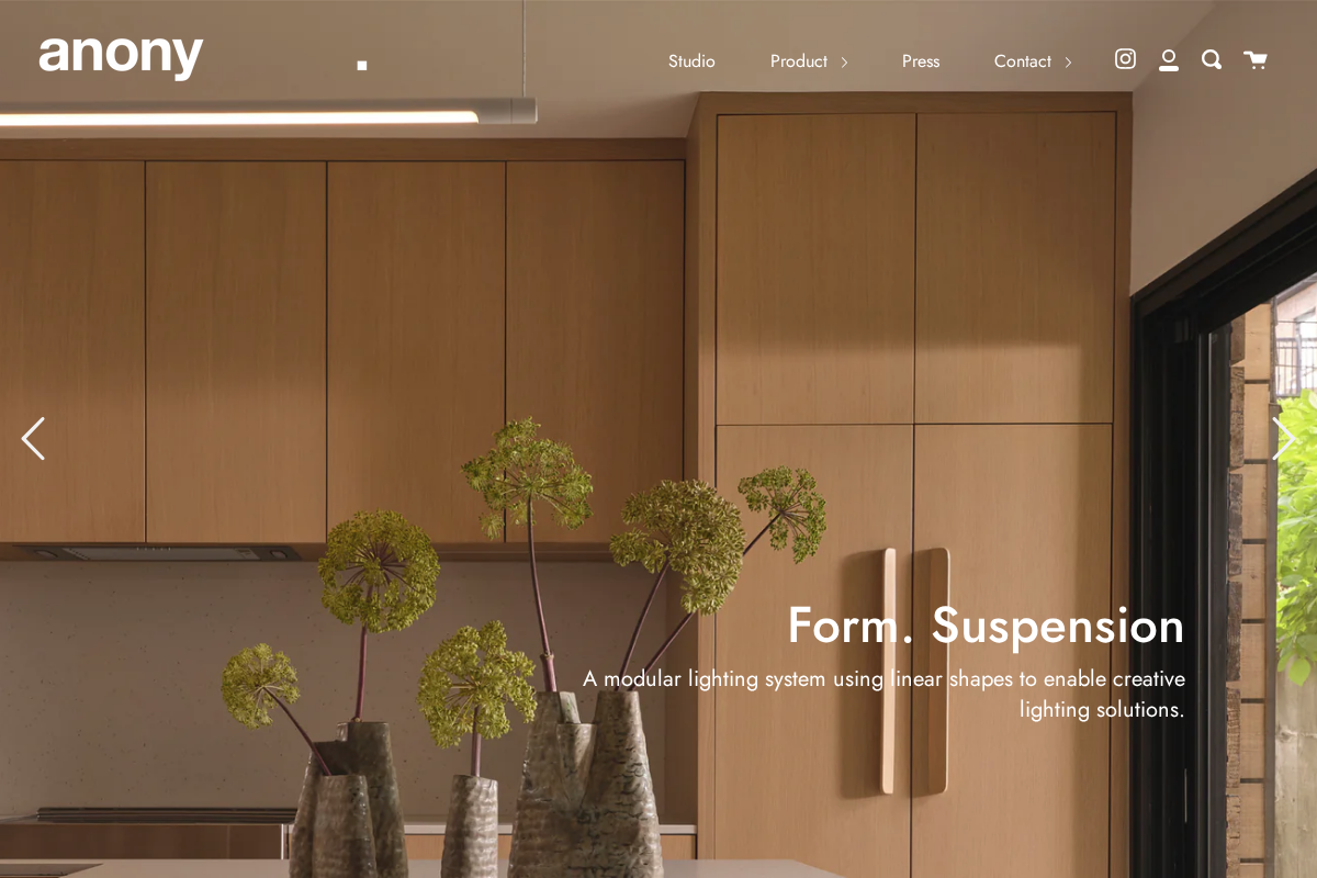 anony homepage screenshot